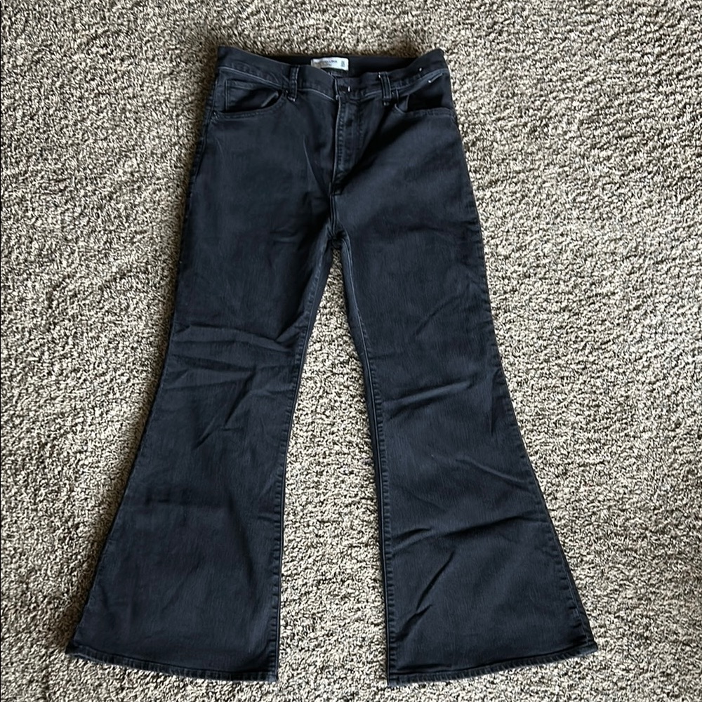 wide flare Abercrombie and Fitch jeans